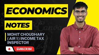 MICRO & MACRO ECONOMICS NOTES pdf SSC CGL 2023 .... by Mohit Choudhary (AIR 1 ) #ssc #cgl2023