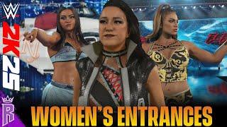 WWE 2K25: Women's Entrances #WWE2K25