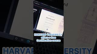 HARVARD UNIVERSITY offers a free certification course - CS50 Introduction to Computer Science