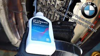 ZF 8 speed transmission 8HP45 8HP70 fluid filter replacement BMW 340i 440i 550i 650i 750i