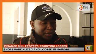 Shops vandalized and looted in Nairobi