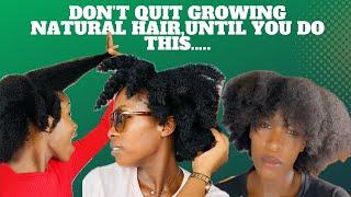 HOW I GREW MY NATURAL HAIR FAST | hair growth tips #hairgrowthtips #naturalhair #4chair