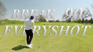 EVERY SHOT of a Mid handicap Golfer | BREAK 90 | Golf vlog