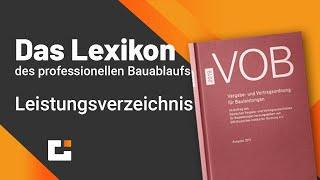 Das VOB Lexikon des professionellen Bauablaufs - Leistungsverzeichnis