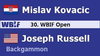 Joseph Russell (jrus) vs. Mislav Kovacic [G3] (CroatianFish) - Backgammon