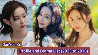 Gai Yue Xi 盖玥希 | The White Castle | Profile and Drama List (2023 to 2018) |