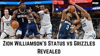 Zion Williamson's Status vs Grizzles Revealed | NY Sports News