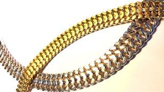 Золотой браслет в плетении Зевс ️| Gold bracelet in the weave of Zeus | #shorts