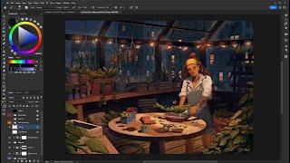 Painting a Cozy Greenhouse | Digital Art Breakdown