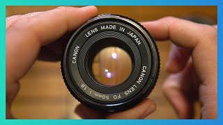 De-clicked aperture on Canon FD lenses without modifications