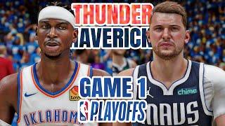 THUNDER vs MAVERICKS GAME 1 - 2024 NBA PLAYOFFS WEST SEMIFINALS - NBA 2K24 (PS5) [4K UHD]