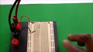 How to Measure DC Voltage and Current in a Series Resistor Circuit.