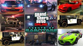 All New Cars In The GTA 5 Online Agents Of Sabotage DLC!