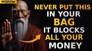 CAREFUL! ️DON'T LEAVE THIS IN YOUR BAG IT BLOCKS MONEY AND ABUNDANCE | ZEN BUDDHISM | BUDDHISM HUB