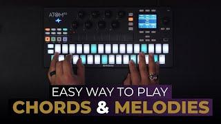 How to EASILY Play Chords and Melodies with the ATOM SQ