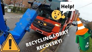 UK RECYCLING BIN LORRY RECOVERY! BIN-ESS AS USUAL!