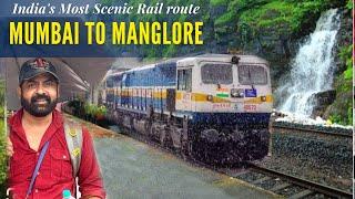 Mumbai to Manglore in Heavy Rain | Beautiful Konkan Railways in Monsoon