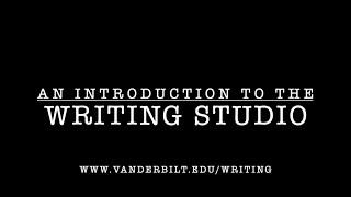 An Introduction to the Writing Studio