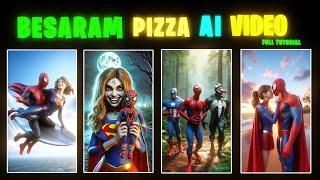 Besaram Pizza Jaisa Video Kaise Banaye (Full Tutorial) Besaram Pizza Ai Video Editing | Ai Edit