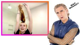 Hairdresser Reacts To People Doing 'Wolf Cuts' (as seen on tiktok)