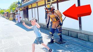 #61 SAMURAI Mannequin Prank in Kyoto Japan | Japanese shogun prank for traveler at Kiyomizu Temple