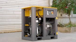 Yellow-Grey design 10HP-100HP Screw compressor