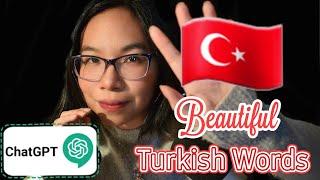ASMR BEAUTIFUL TURKISH TRIGGER WORDS - Chosen by ChatGPT (Whispering, Hand Movements) ️