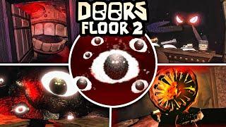 ALL JUMPSCARES in FLOOR 2 & Scary Moments! - DOORS Floor 2 Update [The Mines] Boss Fights