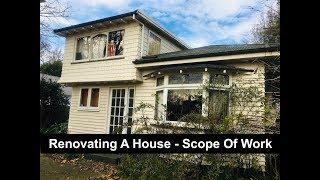 Renovating A House - Scope Of Work