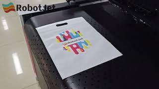 Non-woven bag printing with a RobotJet single-pass digital printer