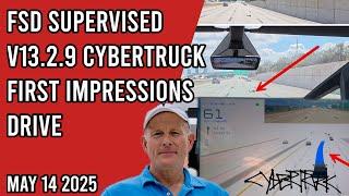 Cybertruck FSD Supervised v13.2.9 - First Impressions Drive