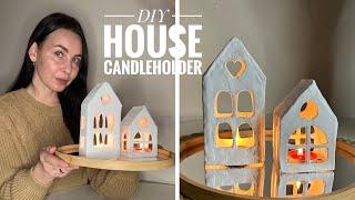 DIY House candleholderClay product