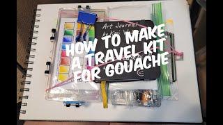 Travel kit for Gouache or Watercolor