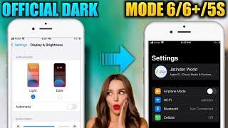 Official Dark Mode for iPhone 6/6+/5s iOS 12.5.5   || How to Get Dark Mode in iPhone 6,6+,5s |