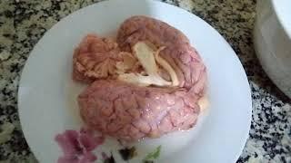 طريقة تنظيف و تحضير مخ العجل comment nettoyer et préparer la cervelle de veau.