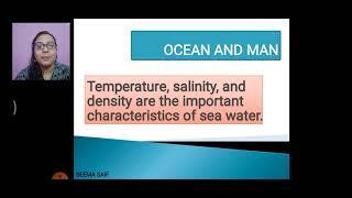 B.Ed. E-Content Video - 2 | Social Science | Std 9 | Oceans and Man- Temperature, Salinity & Density