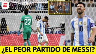 MESSI tuvo UN PARTIDO DE TERROR vs ECUADOR. JUGÓ MAL y FALLÓ UN PENAL en COPA AMÉRICA | Exclusivos