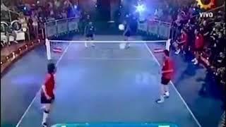 Diego Maradona y Cristian Castro vs Francella juegan fútbol net