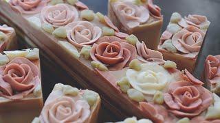 Vintage Rose Cold Process Soap Making 