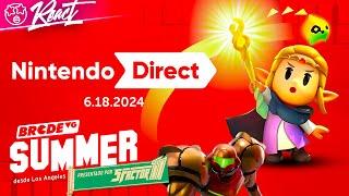 Nintendo Direct 18.6.2024 – Nintendo Switch | BRCDEvg React