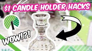 Everyone Will Be Buying $1 Candle Holders for these Incredible DIYS (easy hacks) | KraftsbyKatelyn