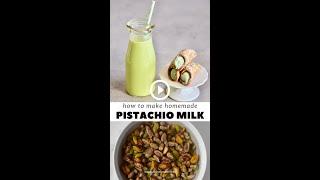 Homemade Pistachio Milk 