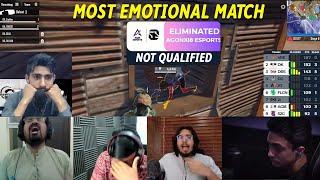 AGONxi8 PMWI 2023 MOST EMOTIONAL MATCH  | STREAMERS REACTIONS ON AGONxi8 not Qualified  | PMWI