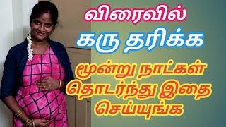 Viraivil karu tharika enna seiya vendum/how to get pregnant fast in tamil | Ponmagal veedu