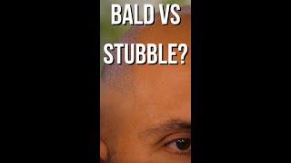 What's the difference between bald and stubble?