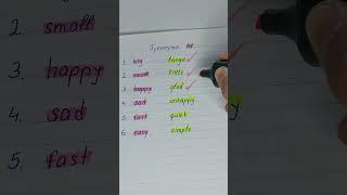 Essential Synonyms for Beginners: Easy Words to Learn! 