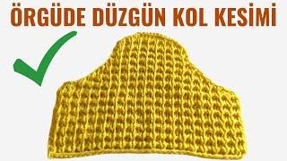 Güzel Örgüler İçin Düzgün Kol Kesme Tekniği  Yapılışı / İki Şiş Örgü Teknikleri / Ayrıntılı Anlatım