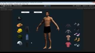 Drag And Drop Customization of  Character  using UNITY 3D 5.0