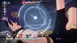 [Honkai: Star Rail] Dr.Ratio and Topaz destroy Argenti in conundrum lv12