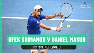 Ofek Shimanov v Daniel Masur |  Israel v Germany | 2025 Davis Cup Qualifiers Match Highlights